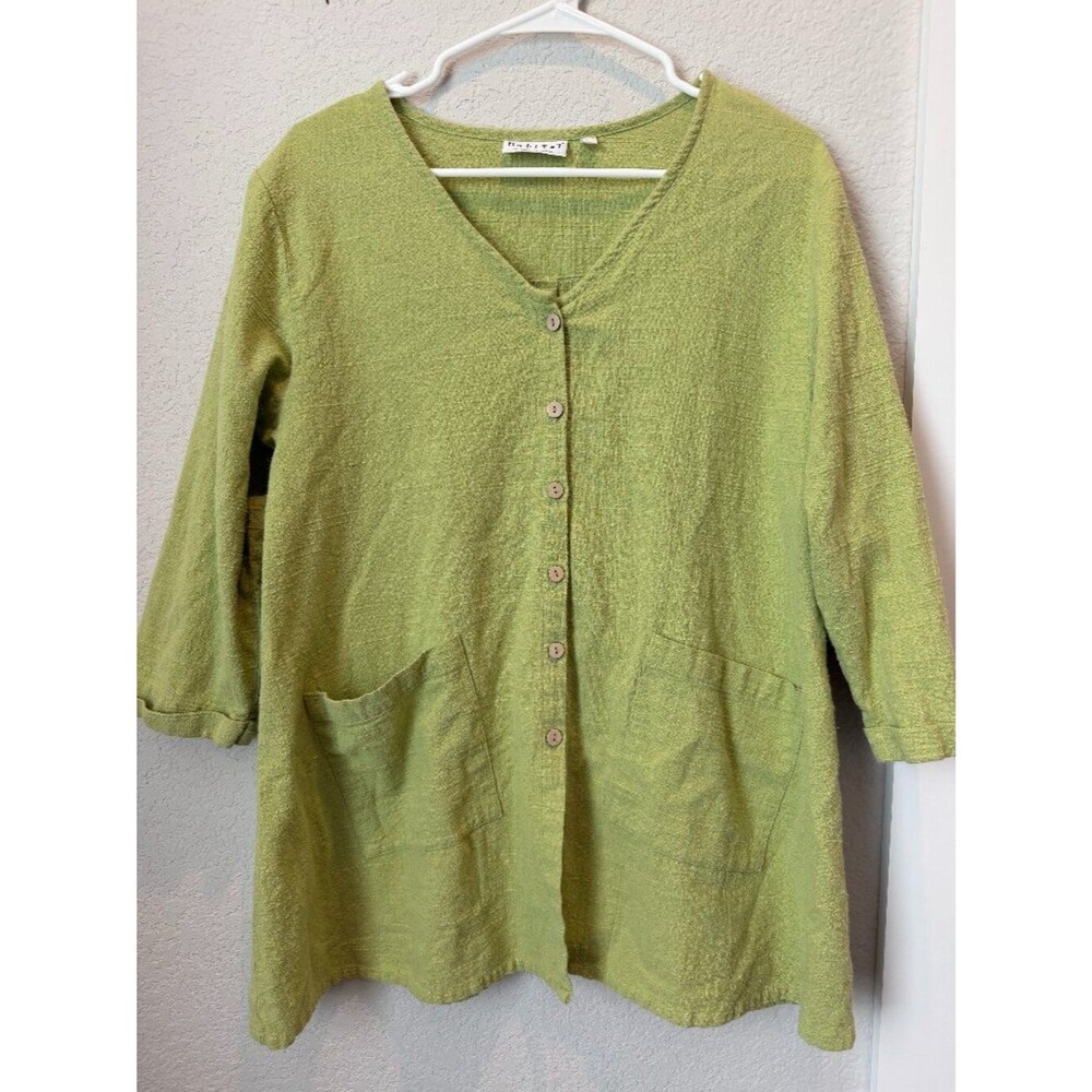 Habitat Green Tunic Top Size Large
